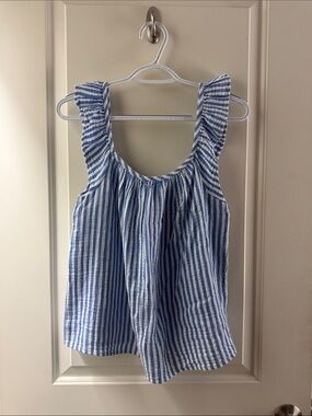 Vineyard Vines Blue and White Striped Tank Top